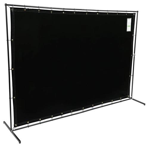 Welding Curtain and Frame Combo Kit - Green - 6'x8' product photo