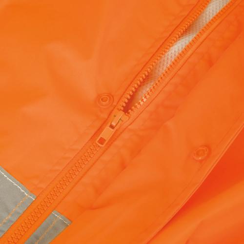 Hi-Vis 150D Oxford Poly/PU Waterproof Suit - Hi-Vis Orange - L product photo