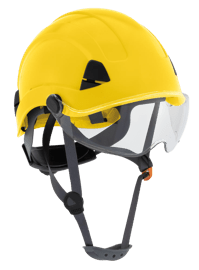 CH-350 Industrial Climbing Hard Hat - Flip-Up Wraparound Visor - Non-Vented - Type 1 - Yellow product photo