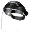 DP4 Series Face Shield with Crown - Ratcheting Headgear - Clear Anti-Fog Polycarbonate 9" x 12.125" x .060" product photo