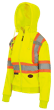 Women's Fleece Safety Hoodie &ndash; Zipper Closure &ndash; Hi-Vis Yellow &ndash; Women's Size Large product photo
