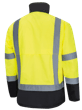 Hi-Vis 300D Ripstop PU-Coated Rain Jacket - 100% Waterproof - Hi-Vis Yellow/Green - L product photo