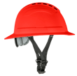 BLOCKHEAD2 Type 2 Full Brim Safety Helmet &ndash; Vented &ndash; Red product photo