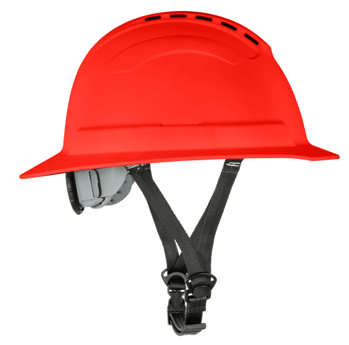 BLOCKHEAD2 Type 2 Full Brim Safety Helmet &ndash; Vented &ndash; Red product photo