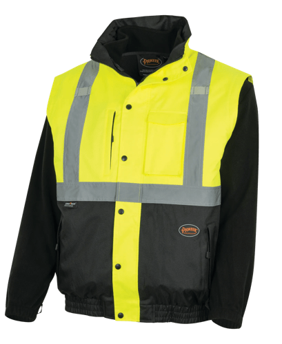 Hi-Vis 5-in-1 Jacket - Waterproof - Hi-Vis Yellow - L product photo