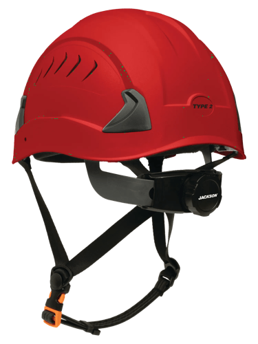 CH-2-400V Type 2 Safety Helmet - Vented - Red product photo