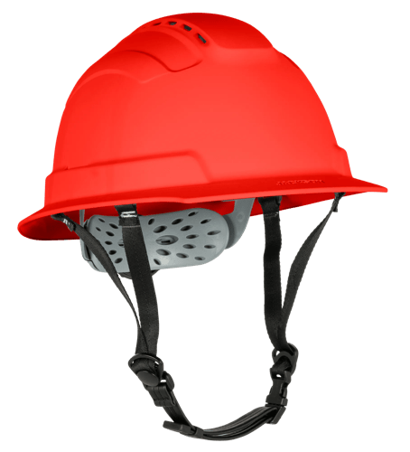 BLOCKHEAD2 Type 2 Full Brim Safety Helmet &ndash; Vented &ndash; Red product photo