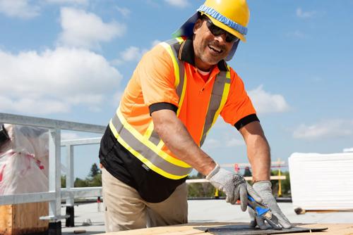 Hi-Vis Bird's-Eye Safety Polo Shirt - Hi-Vis Orange - XL product photo