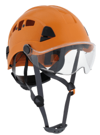 CH-450V Industrial Climbing Hard Hat - Flip-Up Wraparound Visor - Vented - Type 1 - Orange product photo