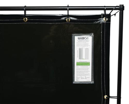 Welding Curtain and Frame Combo Kit - Green - 6'x8' product photo