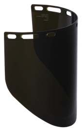 Polycarbonate Face Shield Window – Molded – Shape R – Unbound – IRUV 5.0 product photo