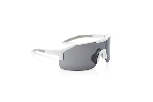 Maxview+ Safety Glasses - White Frame - Smoke Anti-Fog Lens product photo