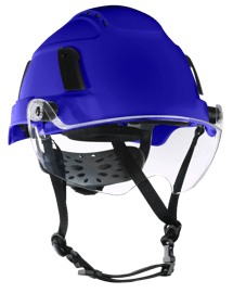 XS2-550V Series Type 2+ Safety Helmet - Vented  - Flip-Up Visor - Blue product photo