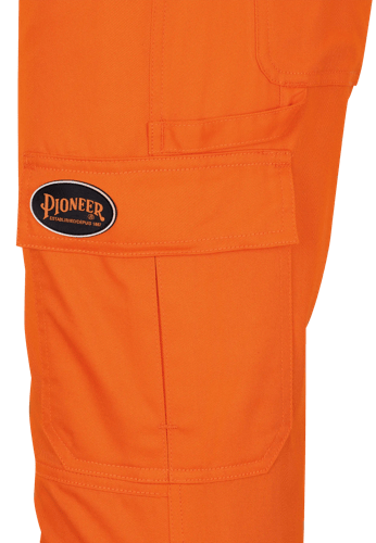 Pantalons de s&eacute;curit&eacute; pour femme &ndash; Coton crois&eacute; &ndash; Orange Haute visibilit&eacute; - TG photo du produit