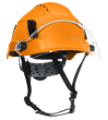 XS2-500 Series Type 2+ Vented Safety Helmet w/Flip-Up Visor - Hi-Vis Orange product photo