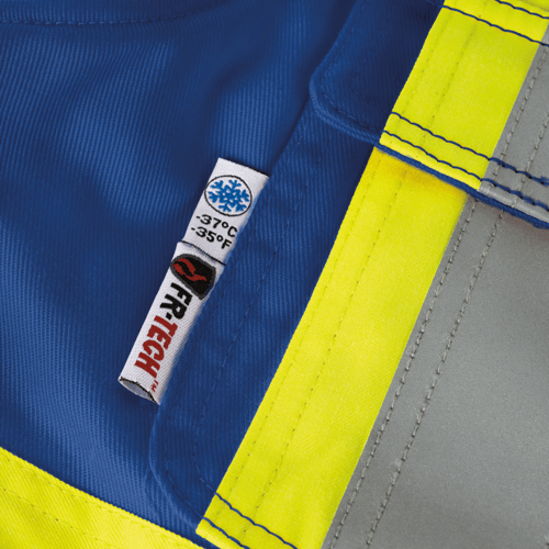 Salopette de s&eacute;curit&eacute; FR-Tech&reg; matelass&eacute; haute visibilit&eacute; ignifuge/anti&ndash;arc &eacute;lectrique &ndash; Bleu roi &ndash; Taille homme P photo du produit