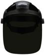 DP4 Series Face Shield with Crown and Ratcheting Headgear - Shade 5 IR Uncoated Polycarbonate 9" x 12.125" x .060" product photo