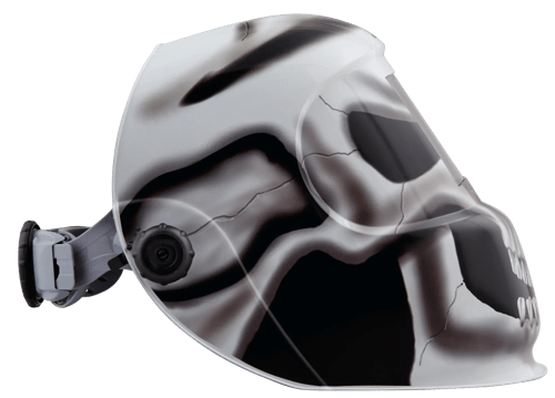 Premium Graphic Welding Helmet -ADF Fixed Shade 10 - Grey Matter product photo