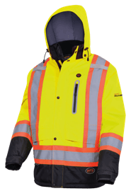 Manteau de s&eacute;curit&eacute; haute visibilit&eacute; chauffant isolant &ndash; jaune haute visibilit&eacute; &ndash;  homme TG photo du produit