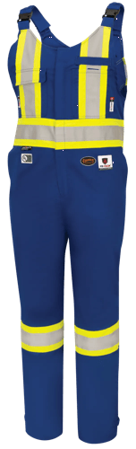 Salopette de s&eacute;curit&eacute; FR-Tech&reg; haute visibilit&eacute; 88/12 de 7 oz ignifuge/anti-arc &eacute;lectrique &ndash; Bleu roi &ndash; G photo du produit