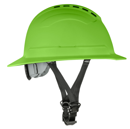 BLOCKHEAD2 Type 2 Full Brim Safety Helmet &ndash; Vented &ndash; HV Green product photo