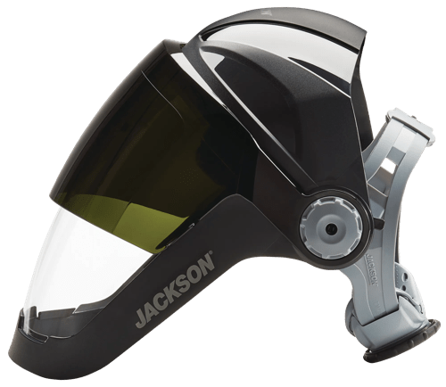 Quad™ 500 Series Face Shield - Ratcheting Headgear - Shade 5 IR Visor product photo