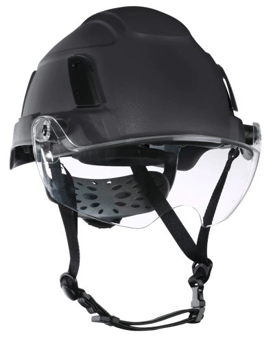 XS2-500 Type 2 Safety Helmet – Flip–Up Visor – Non-Vented – Black