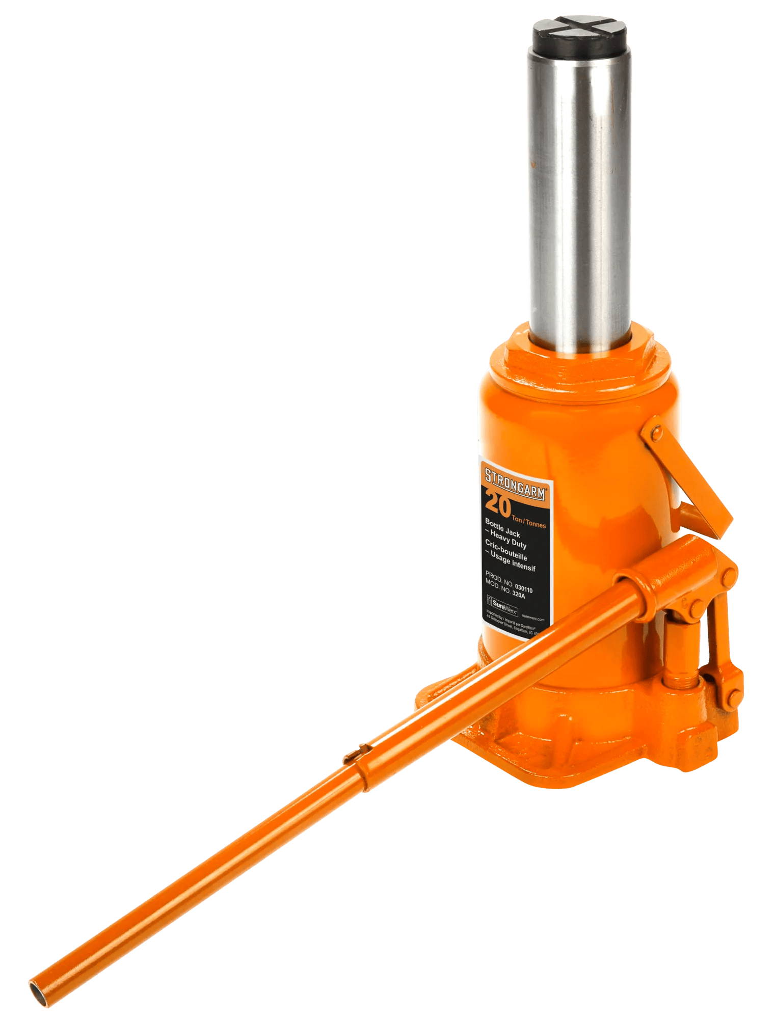 Bottle Jack – Heavy Duty – 20-Ton | 030110 | Hydraulic Jacks