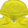 Hi-Vis 100% FR/Arc-Rated Heavyweight 12 oz Cotton Fleece Pullover Hoodie w/Black Bottom - Hi-Vis Yellow - L product photo