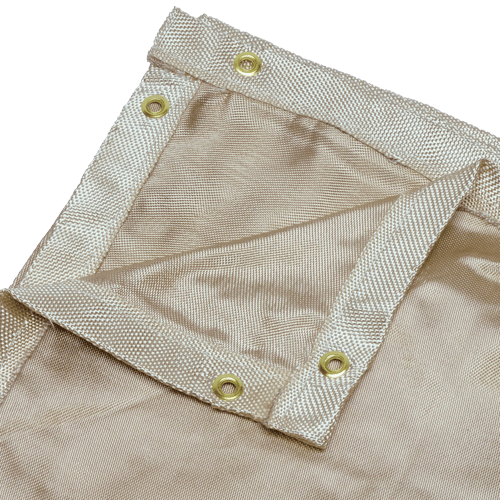 18 oz Silica Cloth Welding Blanket - Tan - 6' x 8' product photo