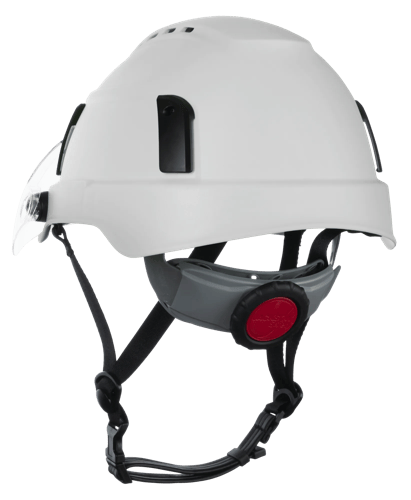 XS2-500 Type 2 Safety Helmet – Flip–Up Visor – Vented – White