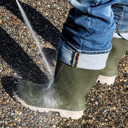 Ranpro Steel Toe/Steel Plate PU Boots – Green – Men's Size 9