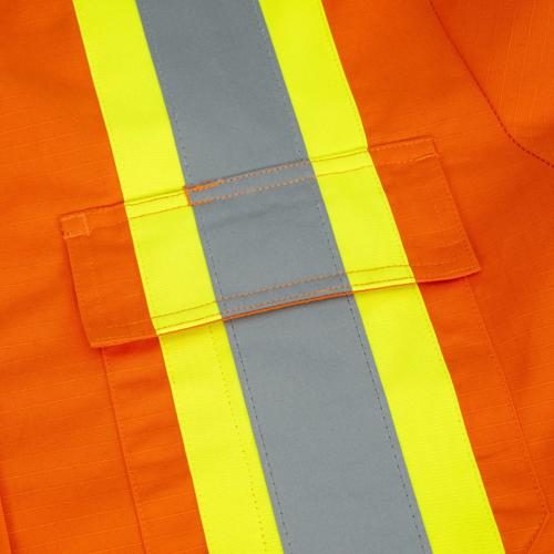 Chemise de securit&eacute; en coton haute visibilit&eacute; - Orange haute visibilit&eacute; - G photo du produit