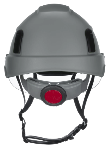 XS2-500 Series Type 2+ Vented Safety Helmet w/Flip-Up Visor - Grey product photo