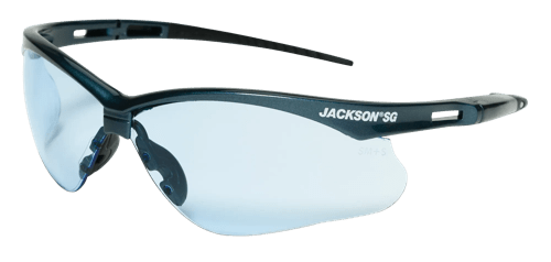 Jackson SG Safety Glasses - Blue Frame - Light Blue Anti-Scratch Hardcoat Lens product photo