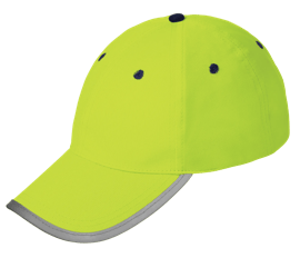 Casquette de baseball haute visibilit&eacute; - Respirante - Jaune/vert haute visibilit&eacute; - Taille unique photo du produit