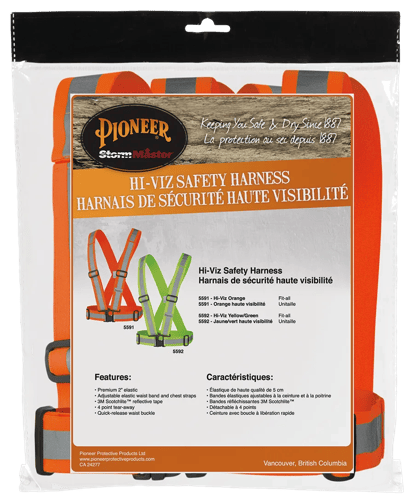 Baudrier de s&eacute;curit&eacute; haute visibilit&eacute; - 2/5 cm - Orange haute visibilit&eacute; - T/U photo du produit