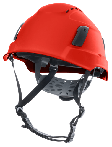 XS2-500 Series Type 2+ Vented Safety Helmet  - Red product photo