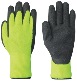 Gants d'hiver double nitrile haute visibilit&eacute; &ndash; Noir/Jaune/vert haute visibilit&eacute; &ndash; TG photo du produit
