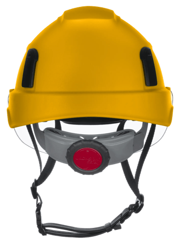 XS2-500 Series Type 2+ Safety Helmet w/Flip-Up Visor - Yellow product photo