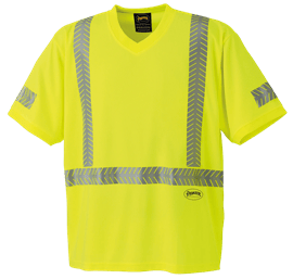 T-shirt de s&eacute;curit&eacute; CoolPass&reg; &agrave; manches courtes &ndash; Jaune/verte haute visibilit&eacute; &ndash; Homme G photo du produit
