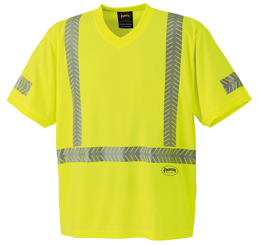 T-shirt de s&eacute;curit&eacute; CoolPass&reg; &agrave; manches courtes &ndash; Jaune/verte haute visibilit&eacute; &ndash; Homme G photo du produit