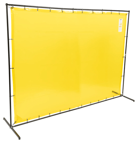 Welding Curtain and Frame Combo Kit - Gold - 6'x8' product photo