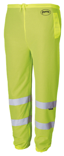 Hi-Vis Traffic Safety Pants - Polyester Mesh - Hi-Vis Yellow/Green - 2/3XL product photo