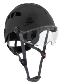 CH-450V Industrial Climbing Hard Hat - Flip-Up Wraparound Visor - Vented - Type 1 - Black product photo