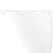 390 Premium Series Single Crown Face Shields Window - Acetate - 8" x 16" x .040" - Uncoated- - Clear product photo