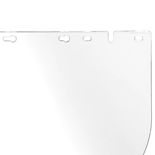 390 Premium Series Single Crown Face Shields Window - Acetate - 8" x 16" x .040" - Uncoated- - Clear product photo