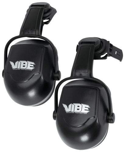 Safe 2 Protection System &ndash; H70 VIBE Earmuffs &ndash; 27 NRR &ndash; Black &ndash; Hard Hat Mount product photo