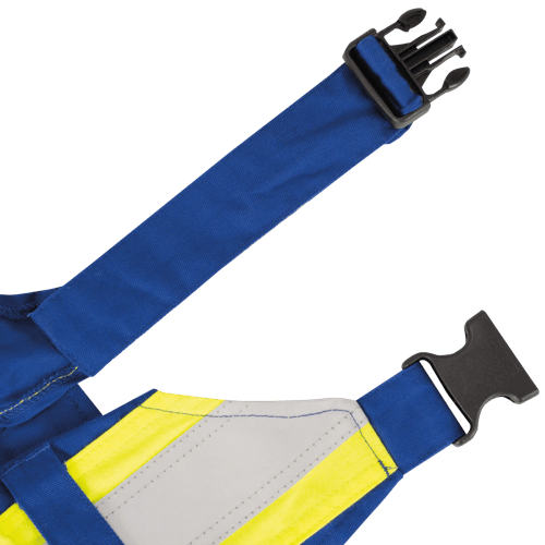 Salopette de s&eacute;curit&eacute; FR-Tech&reg; haute visibilit&eacute; 88/12 de 7 oz ignifuge/anti-arc &eacute;lectrique &ndash; Bleu roi &ndash; G photo du produit