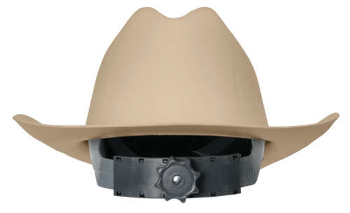 Western Outlaw Hard Hat - Western Brim Style - Tan product photo